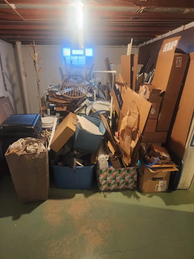 Roll-off dumpster container at job site for Construction Dumpster Rental in Clarks Summit